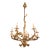 Italian Rococo Gilt Iron Chandeliers For Sale