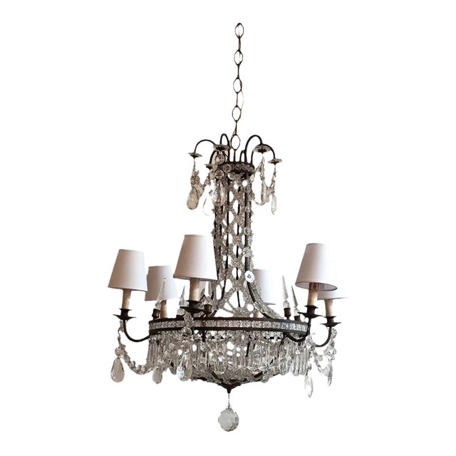 Italian Chandelier, 1950s For Sale