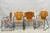 Mid-Century Modern Josep Mora for Egoa Model 300 Mid Century Modern Burl Wood Arm Chair - Set of 4 For Sale - Image 3 of 18