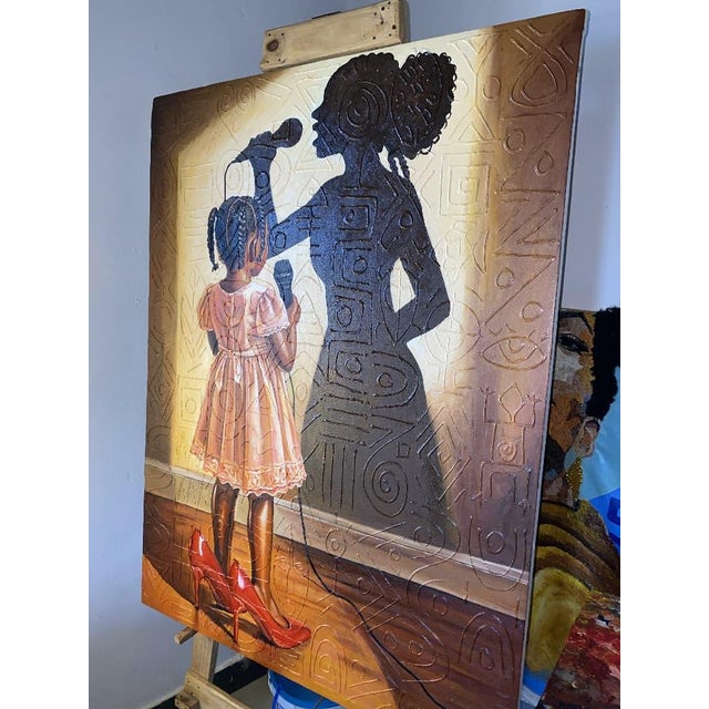 "Dream Beyond Her Size", Acrylic on Canvas Painting, 2026 For Sale - Image 4 of 6