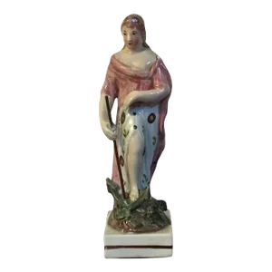 Antique Early 19th Century English George III Staffordshire Pearlware Figure of Hope