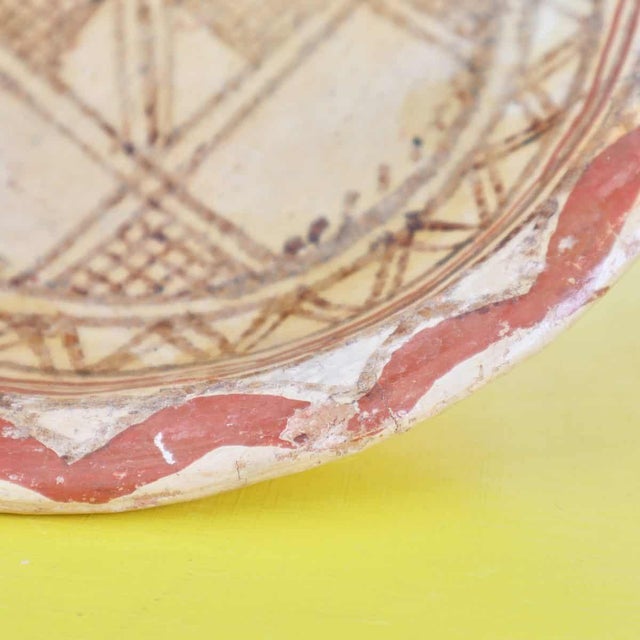 Terracotta Plate from Kabyle For Sale - Image 4 of 12