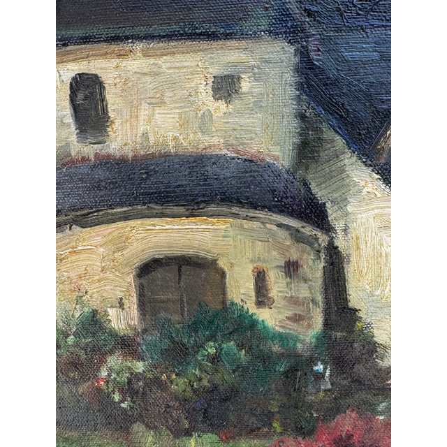 Light Yellow 1970 Plein Air Oil Painting For Sale - Image 8 of 9