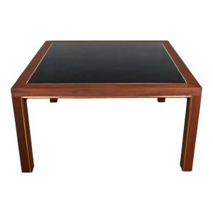 Mid-20th Century Edward Wormley for Dunbar Parsons Style Inlaid Brass Coffee Table