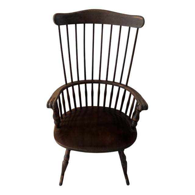 Vintage Wooden Rocking Chair For Sale