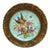French Majolica Bird & Flower Plate, Circa 1890 For Sale