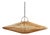 Raw Wicker Discus Pendant Light Medium For Sale