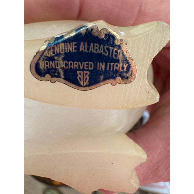 Vintage Genuine Alabaster Duck Figurine Made in Italy 4”h X 3”w For Sale In Indianapolis - Image 6 of 9