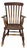 Antique English Elm and Ash Lath-Back Windsor Armchair For Sale