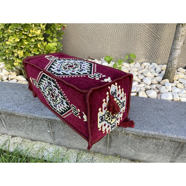 Modular Floor Sofa With Ottoman, Turkish Kilim U-Shaped Set Majlis Floor Sofa Seating For Sale - Image 14 of 18