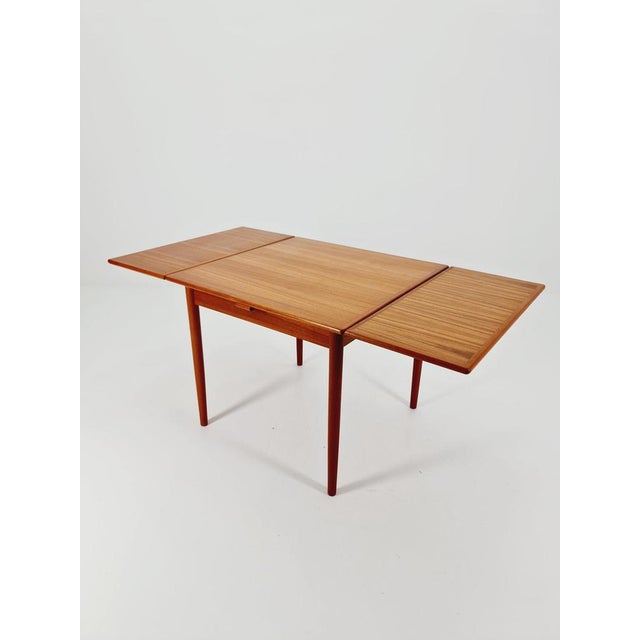 Danish Rectangular Teak Table with Two Extension Leaves, 1960s For Sale - Image 10 of 11
