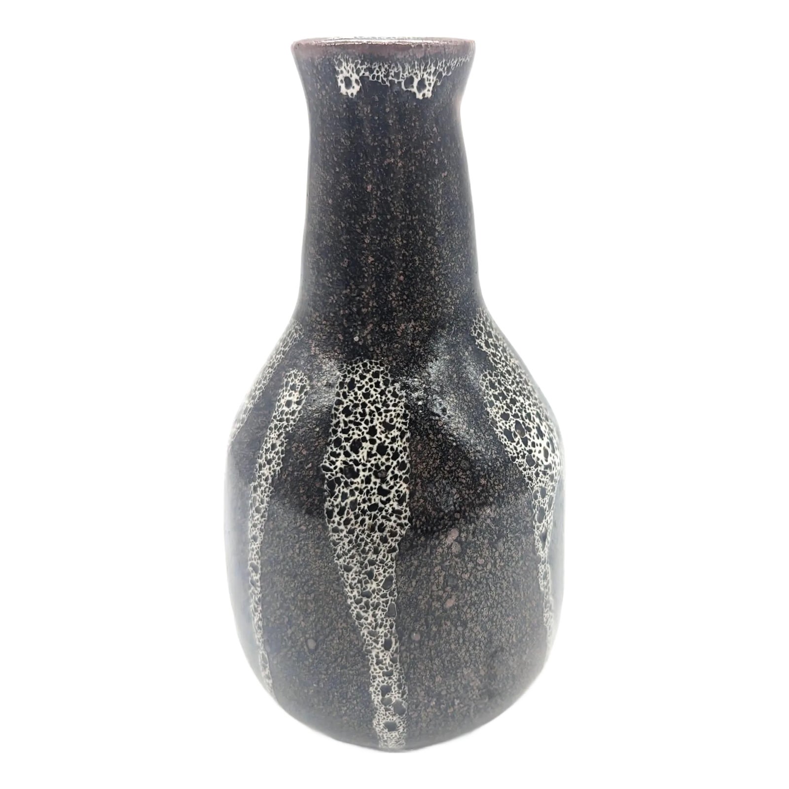 Late 20th Century Studio Pottery Glazed Stoneware Bud Vase | Chairish