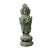 Chinese Rustic Finish Wood Grayish Kwan Yin 3 Sides Statue For Sale - Image 9 of 9