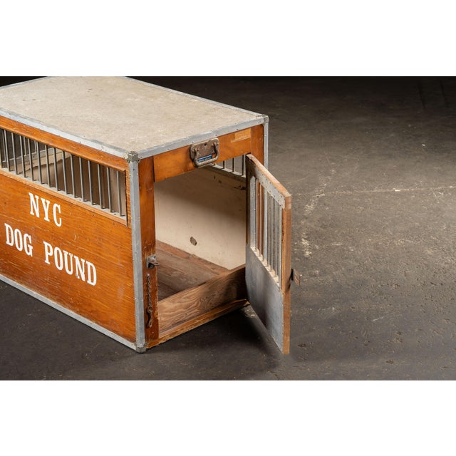 Vintage Wooden Nyc Dog Pound Kennel by Kroyer Crates For Sale - Image 4 of 9
