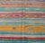 Tribal Mid 20th Century Bright and Colorful Flat-Weave Turkish Kilim Rug With Geometric Stripe Design For Sale - Image 3 of 12
