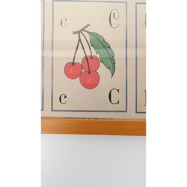 Italian Alphabet Poster in Parma by Forme, 1990s For Sale - Image 6 of 14
