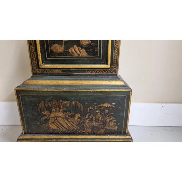 Antique Lacquered Longcase Clock, 1700s For Sale - Image 11 of 12