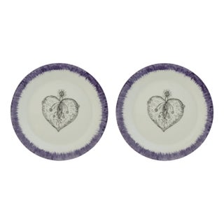 Magic Heart Dessert Plates by Lithian Ricci, Set of 2 For Sale