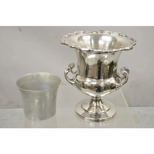 Vintage FB Rogers Silver Plated Trophy Cup Champagne Wine Chiller Ice Bucket - Engraved. Item engraved "Robyn and Mark,...