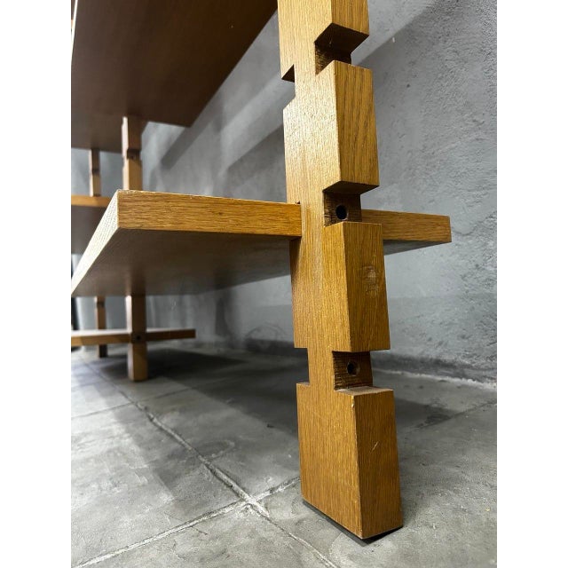 Vintage Bookcase in Wood by Marco Comolli, 1950s For Sale - Image 4 of 5