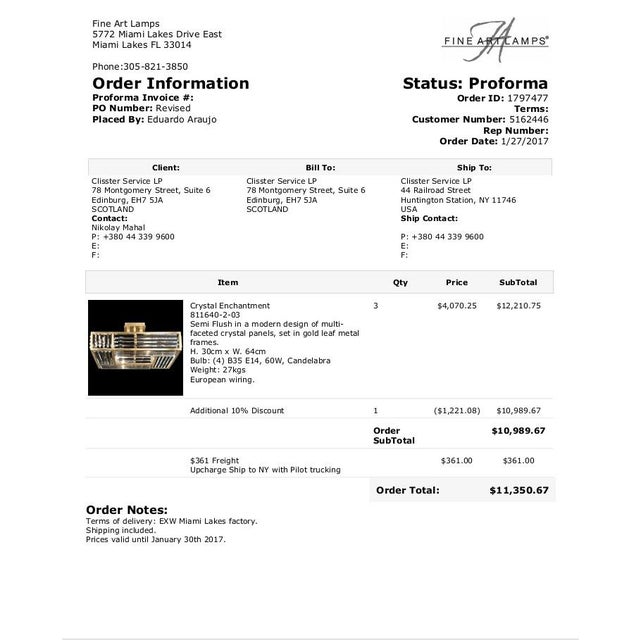 Early 21st Century Crystal Enchantment Ceiling Light by Fine Art Lamps For Sale - Image 5 of 6