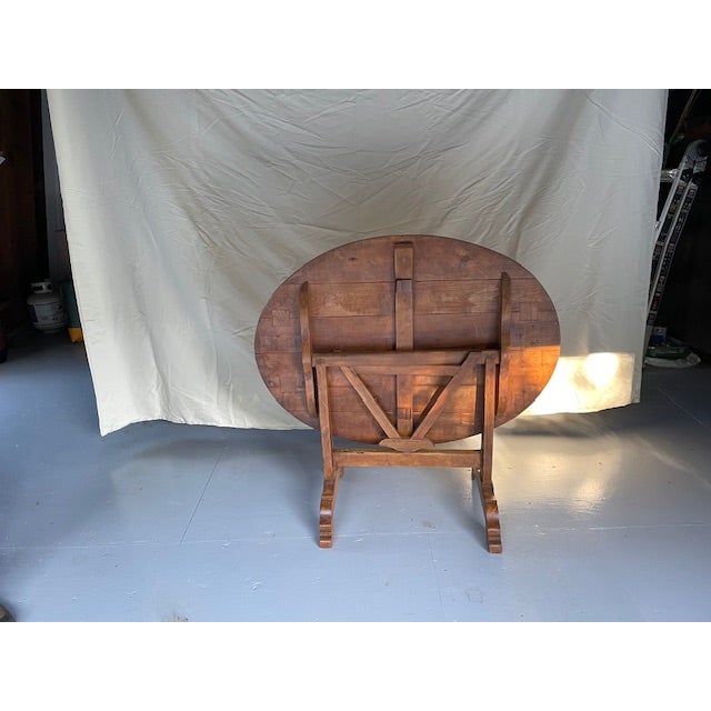 French Country French Wine Tasting Table For Sale - Image 3 of 13