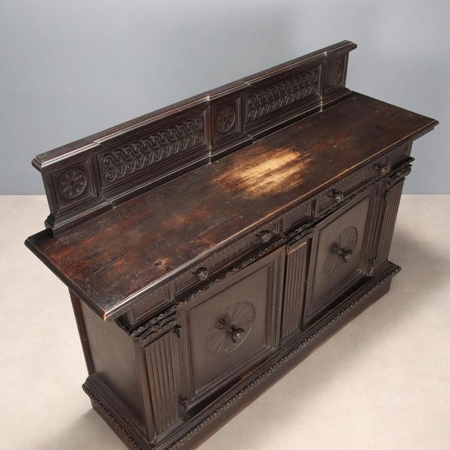 Italian Neo-Renaissance Style Credenza For Sale - Image 9 of 11
