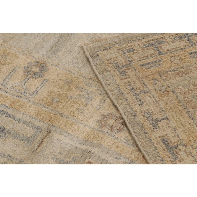 Rug & Kilim’s Oversized Khotan Rug With Floral Medallion in Beige & Brown For Sale - Image 11 of 11
