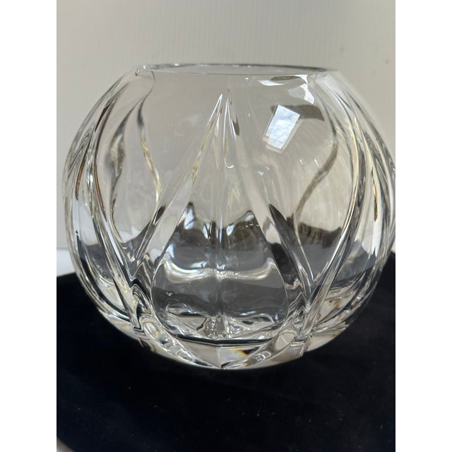 1960s 1960s Nachtmann Germany Bleikristall 24% Lead Crystal 6"h Bowl Vase For Sale - Image 5 of 18