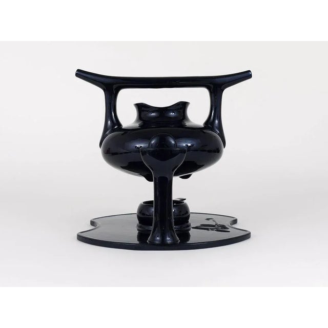 Zen Tea Set and Plates in Stoneware by Luigi Colani for Friesland, Germany, 1970s, Set of 25 For Sale - Image 4 of 11