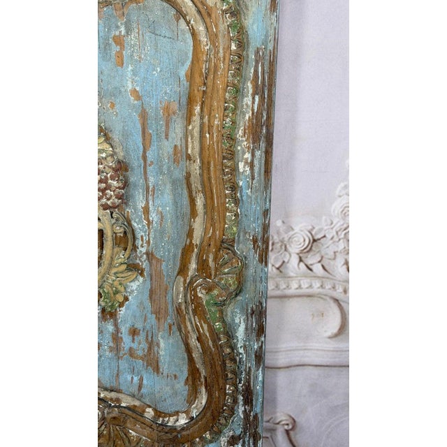 Wood 19th Century French Louis XV Rococo Doors With Distressed Wood Finish For Sale - Image 7 of 18