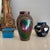 Vintage Bohemian Art Glass Vase With Copper Overlay For Sale - Image 4 of 9