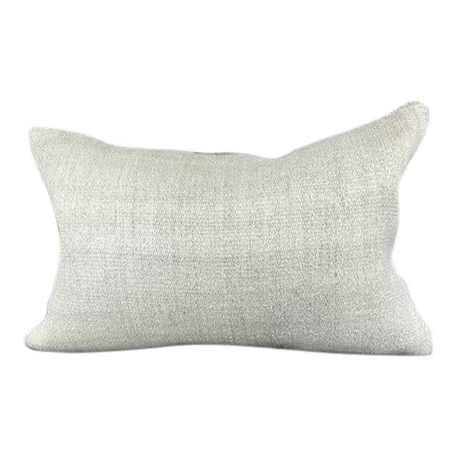 16 x 24 Hemp Pillow Turkish Cushion Natural White Pillow Cushion Cover For Sale