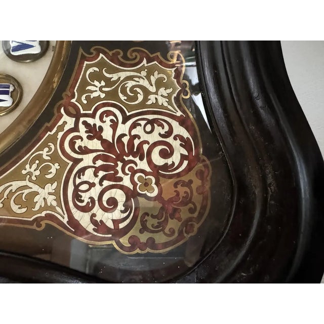 Vintage Pendulum Clock in Wood For Sale - Image 12 of 13