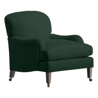 Olive Sofia Lounge Chair by Ceraudo For Sale