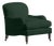 Olive Sofia Lounge Chair by Ceraudo For Sale