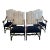 19th Century French Os De Mouton (Mutton Bone) Arm Chairs - Set of 4 For Sale