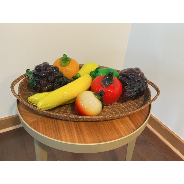 Vintage Italian Murano Style Hand Blown Glass Fruit For Sale - Image 4 of 16