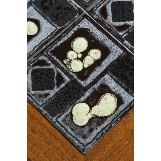 Danish Teak Coffee Table with Ceramic Tile Top, 1960s For Sale - Image 11 of 12