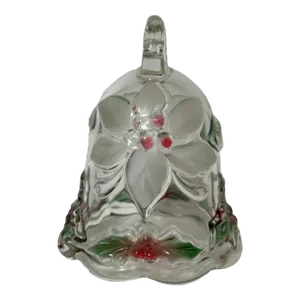 Vintage Celebrations by Mikasa Holiday Bloom Crystal Christmas Bell