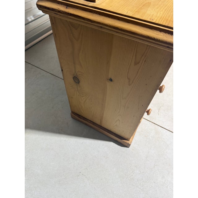 Antique Pine Sideboard With Drawers and Cupboard From England For Sale - Image 14 of 18