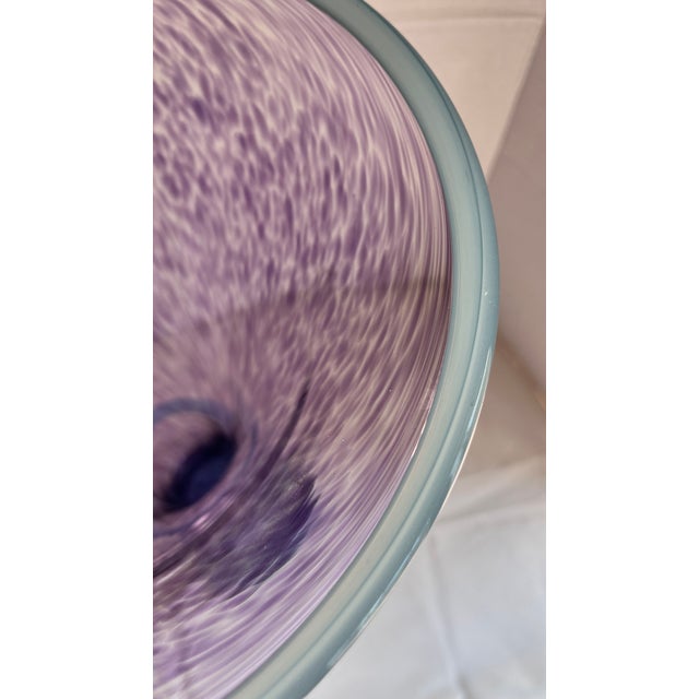 Signed & Numbered Young & Constantin Studio Art Glass Trumpet Vase 1992 For Sale - Image 13 of 16