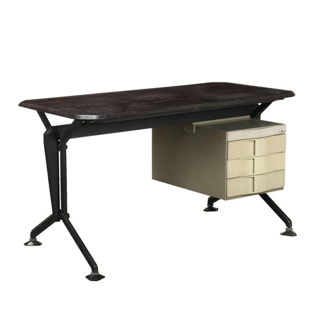 Vintage Writing Desk by Olivetti Arco for BBPR, Italy, 1970s For Sale - Image 11 of 11