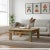 Dimensions: 40" W X 40" D X 18" H This 40" square solid wood coffee table exudes the charming rustic elegance of the...