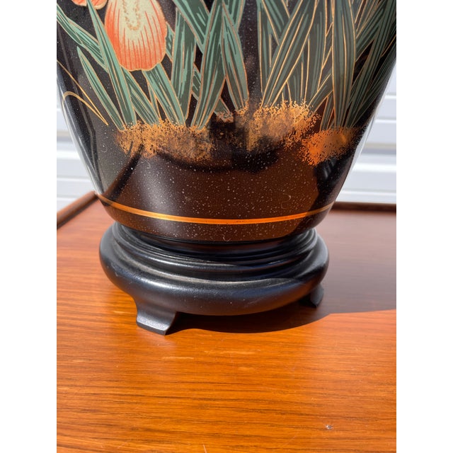 Pair of Mid 20th Century Vintage Asian Ginger Jar Lamps For Sale - Image 4 of 12