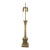 Early 20th Century Neoclassical Greek Column Ornate Brass Banquet Table Lamp Marked, Made in Spain For Sale