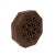 Small Brown Wood Octagonal Carving Storage Accent Box For Sale In San Francisco - Image 6 of 7