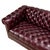 Vintage 1970s Tufted English Chesterfield Style Burgundy Leather Sofa 76" For Sale - Image 10 of 18