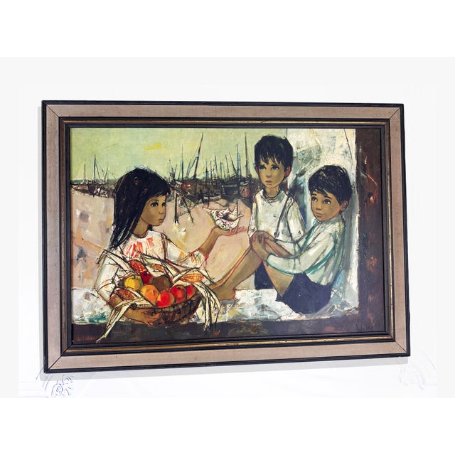 Jean-Baptiste Valadié, The Fishermen's Children, 1960s, Print For Sale - Image 4 of 12
