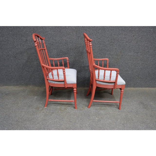 Pair of Thomasville-Attributed Windsor Armchairs For Sale - Image 11 of 11